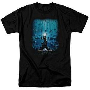 Aquaman Movie T-Shirt Poster Black Tee - Yoga Clothing for You