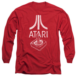 Atari Long Sleeve T-Shirt Joystick Controller Logo Red Tee - Yoga Clothing for You