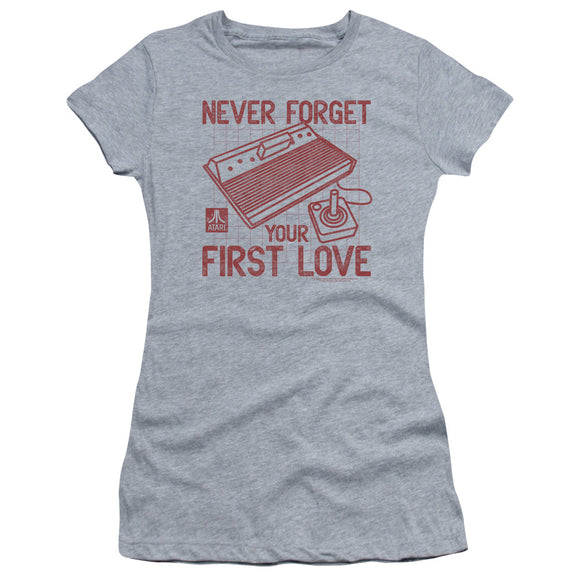 Atari Juniors T-Shirt Never Forget Your First Love Heather Tee - Yoga Clothing for You