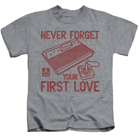 Atari Boys T-Shirt Never Forget Your First Love Heather Tee - Yoga Clothing for You
