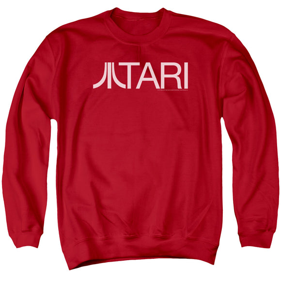 Atari Sweatshirt Text Logo Red Pullover - Yoga Clothing for You