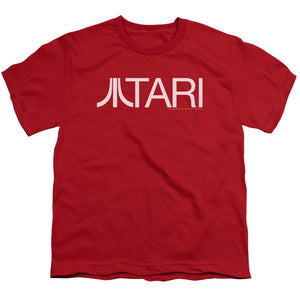 Atari Kids T-Shirt Text Logo Red Tee - Yoga Clothing for You