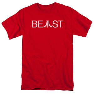 Atari Mens T-Shirt Beast Logo Red Tee - Yoga Clothing for You