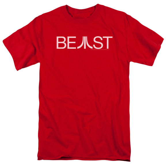 Atari Mens T-Shirt Beast Logo Red Tee - Yoga Clothing for You