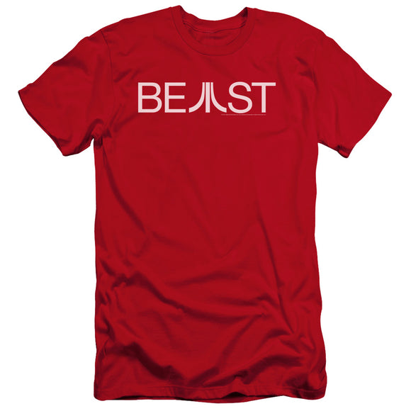 Atari Premium Canvas T-Shirt Beast Logo Red Tee - Yoga Clothing for You