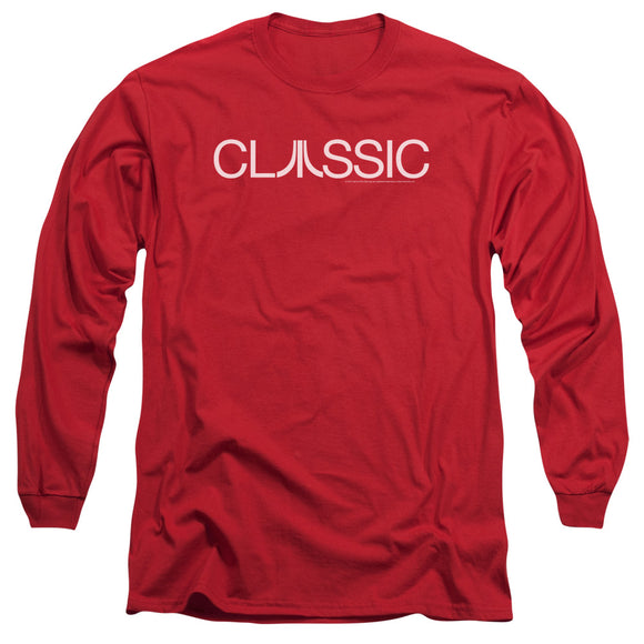 Atari Long Sleeve T-Shirt Classic Logo Red Tee - Yoga Clothing for You