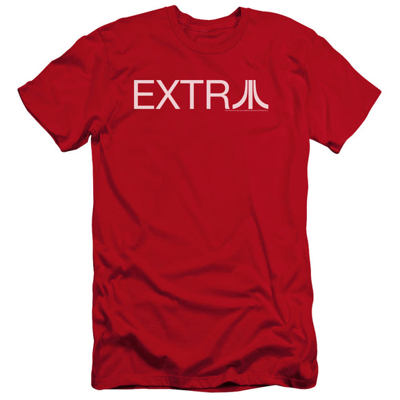 Atari Premium Canvas T-Shirt Extra Logo Red Tee - Yoga Clothing for You
