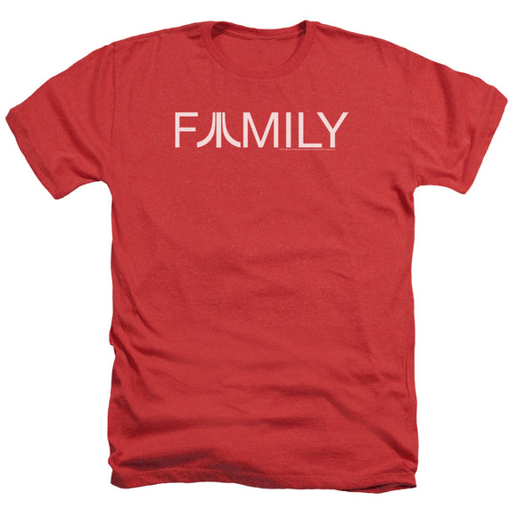 Atari Heather T-Shirt Family Logo Red Tee - Yoga Clothing for You