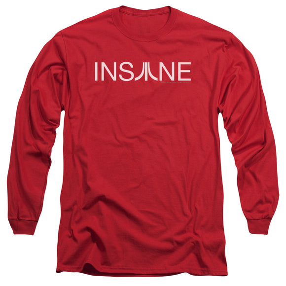 Atari Long Sleeve T-Shirt Insane Logo Red Tee - Yoga Clothing for You