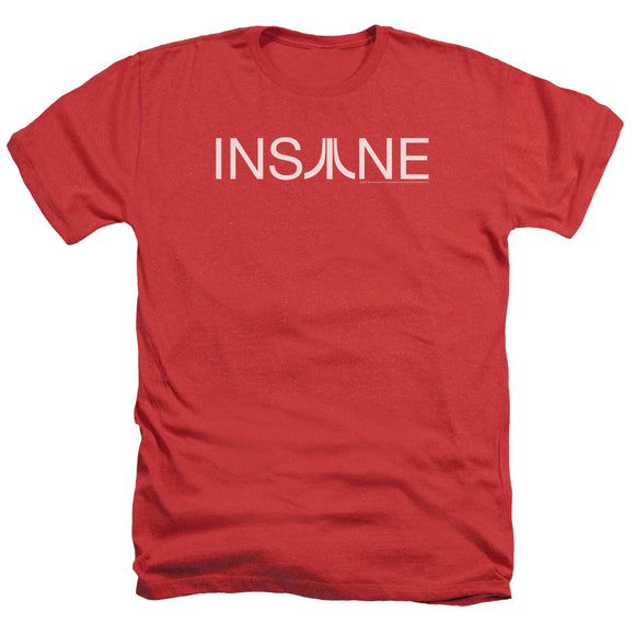 Atari Heather T-Shirt Insane Logo Red Tee - Yoga Clothing for You