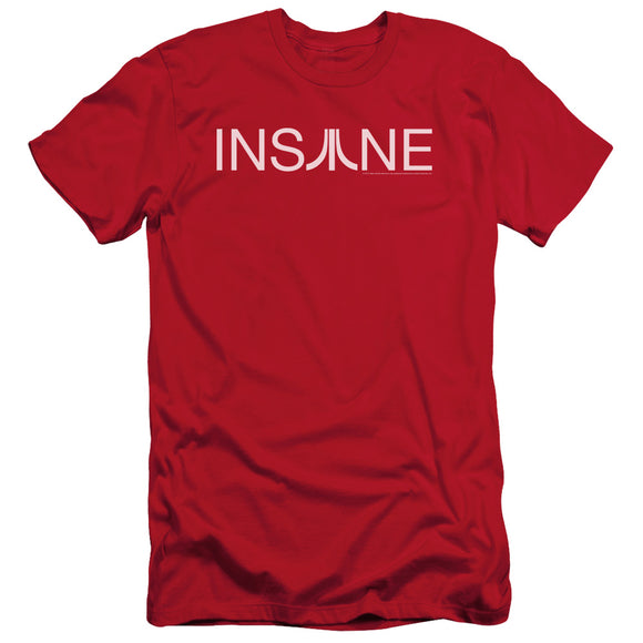 Atari Slim Fit T-Shirt Insane Logo Red Tee - Yoga Clothing for You