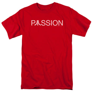 Atari Mens T-Shirt Passion Logo Red Tee - Yoga Clothing for You