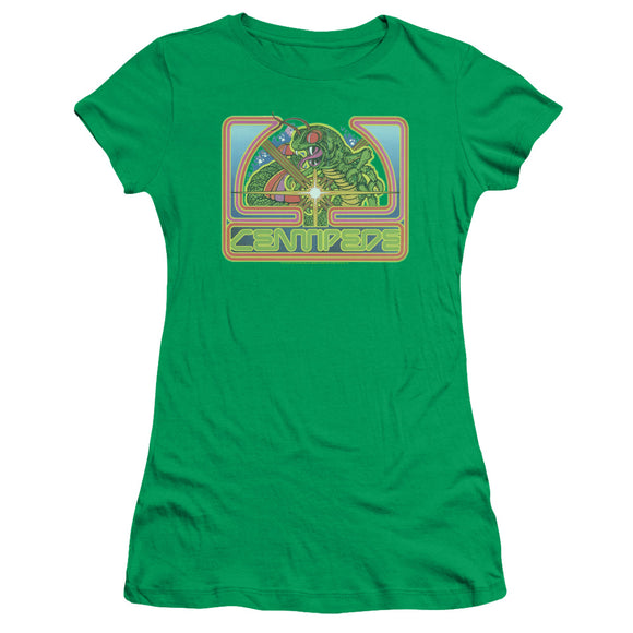 Atari Juniors T-Shirt Centipede Retro Game Kelly Green Tee - Yoga Clothing for You