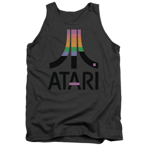 Atari Tanktop Retro Colors Logo Charcoal Tank - Yoga Clothing for You