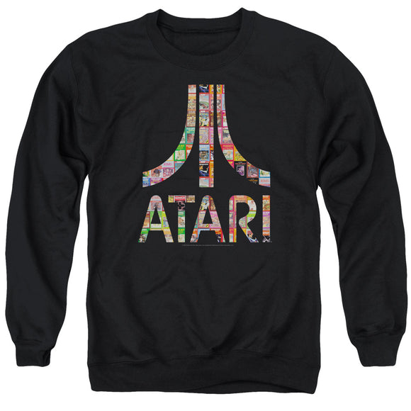 Atari Sweatshirt Game Box Art Logo Black Pullover - Yoga Clothing for You