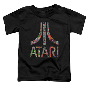 Atari Toddler T-Shirt Game Box Art Logo Black Tee - Yoga Clothing for You