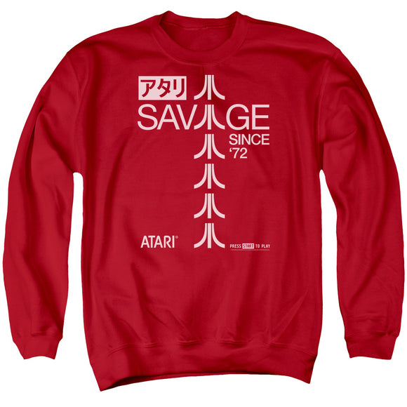 Atari Sweatshirt Savage Since 1972 Red Pullover - Yoga Clothing for You