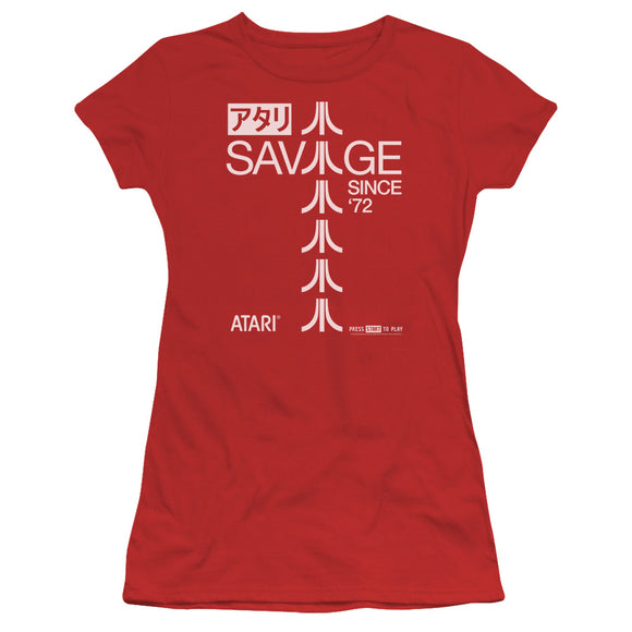 Atari Juniors T-Shirt Savage Since 1972 Red Tee - Yoga Clothing for You