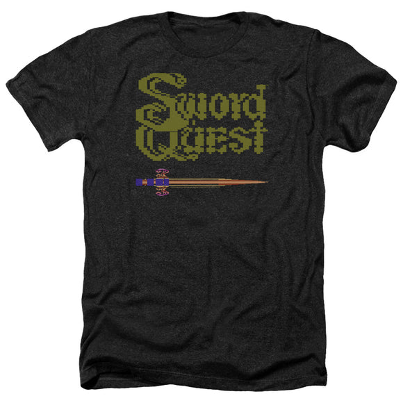 Atari Heather T-Shirt Swordquest 8 Bit Sword Black Tee - Yoga Clothing for You