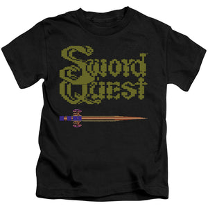 Atari Boys T-Shirt Swordquest 8 Bit Sword Black Tee - Yoga Clothing for You