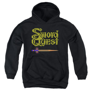 Atari Kids Hoodie Swordquest 8 Bit Sword Black Hoody - Yoga Clothing for You
