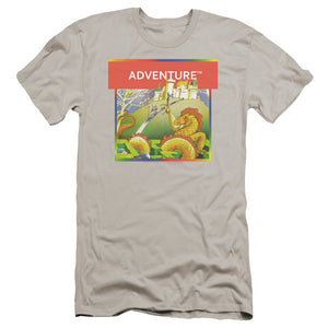 Atari Premium Canvas T-Shirt Adventure Box Art Silver Tee - Yoga Clothing for You
