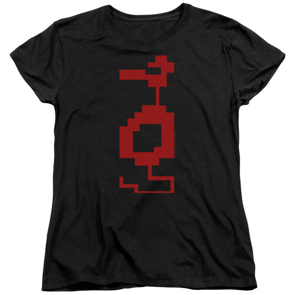 Atari Womens T-Shirt Red Dragon Black Tee - Yoga Clothing for You