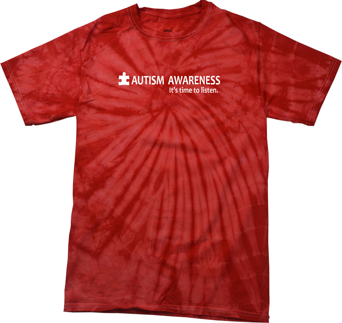 Autism Awareness Time to Listen Spider Tie Dye Shirt, image size:1178x1112