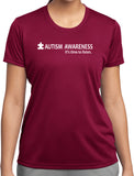 Autism Awareness Time to Listen Ladies Moisture Wicking Shirt - Yoga Clothing for You