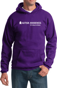 Autism Awareness Time to Listen Hoodie - Yoga Clothing for You