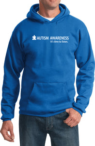 Autism Awareness Time to Listen Hoodie - Yoga Clothing for You