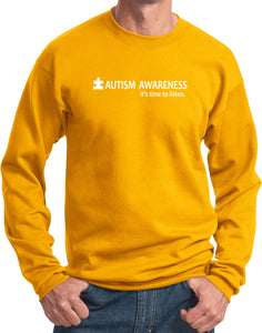 Autism Awareness Time to Listen Sweatshirt - Yoga Clothing for You