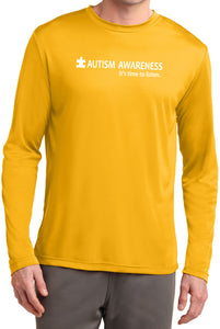 Autism Awareness Time to Listen Moisture Wicking Long Sleeve - Yoga Clothing for You