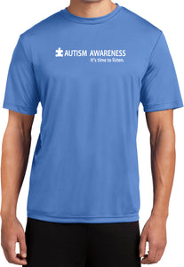 Autism Awareness Time to Listen Moisture Wicking Shirt - Yoga Clothing for You