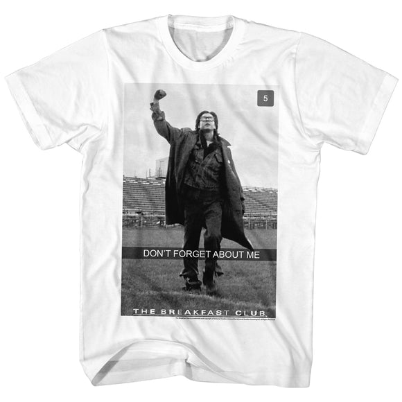The Breakfast Club Bender Don't Forget About Me White Tall T-shirt - Yoga Clothing for You