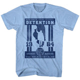 The Breakfast Club Shermer High School Detention Light Blue Heather T-shirt - Yoga Clothing for You
