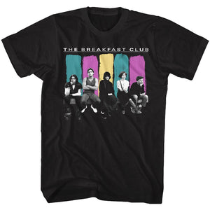 The Breakfast Club Characters Sitting Black Tall T-shirt - Yoga Clothing for You