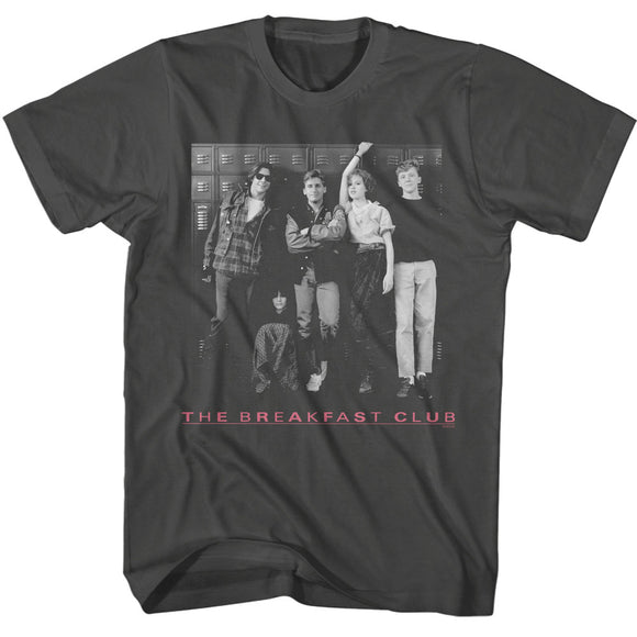 The Breakfast Club Classic Black and White Photo by Lockers Smoke T-shirt