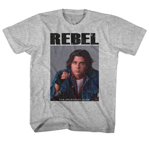 The Breakfast Club Bender Rebel Grey Heather Tall T-shirt - Yoga Clothing for You