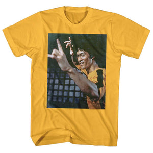 Bruce Lee Stance Waaah Ginger T-shirt - Yoga Clothing for You