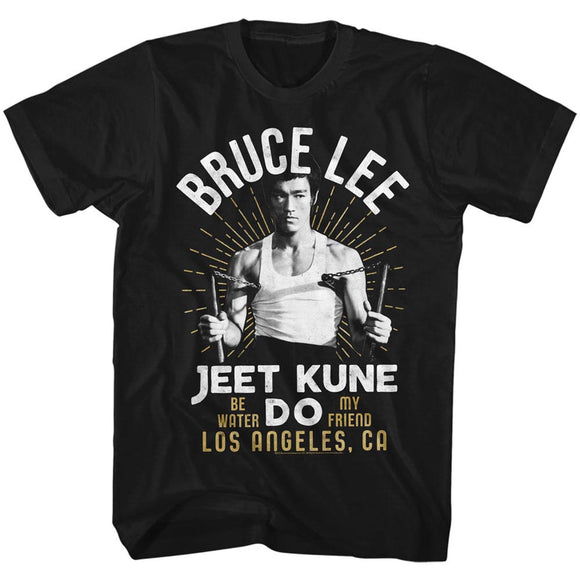 Bruce Lee Jeet Kune Do Be Water My Friend Black Tall T-shirt - Yoga Clothing for You