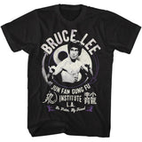Bruce Lee Jun Fan Gung Fu Black T-shirt - Yoga Clothing for You