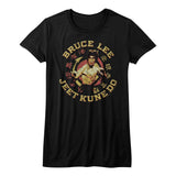 Bruce Lee Jeet Kune Do Circle Juniors Black T-shirt - Yoga Clothing for You