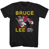 Bruce Lee Stance Jeet Kune Do Black T-shirt - Yoga Clothing for You