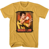 Bruce Lee Punch Portrait Ginger T-shirt - Yoga Clothing for You