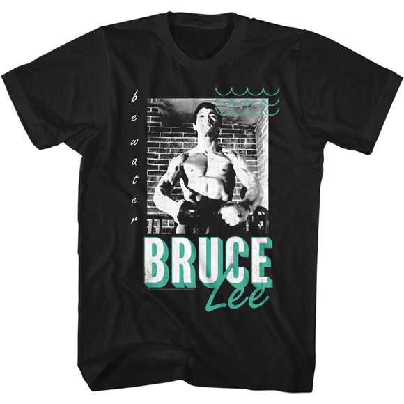 Bruce Lee Be Water Artistic Black Tall T-shirt - Yoga Clothing for You