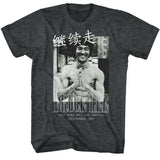 Bruce Lee Jeet Kune Do Los Angeles CA Black Heather Tall T-shirt - Yoga Clothing for You