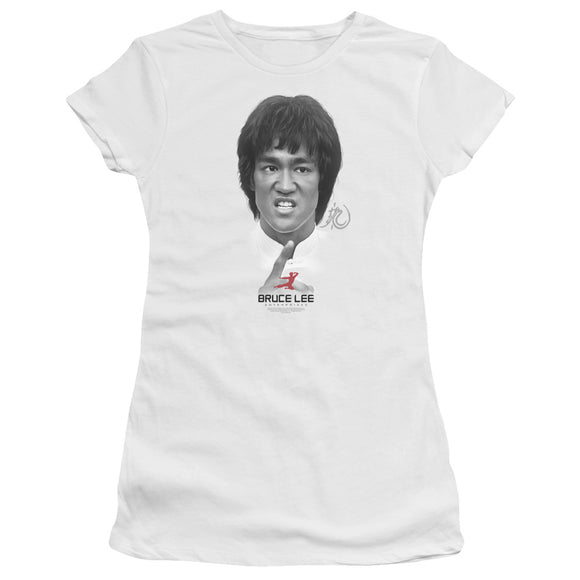Bruce Lee Close Up Photo Juniors Shirt - Yoga Clothing for You