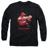 Bruce Lee Shattering Fist Black Long Sleeve Shirt - Yoga Clothing for You