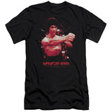 Bruce Lee Shattering Fist Black Slim Fit T-shirt - Yoga Clothing for You